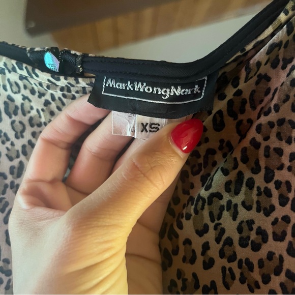 Vintage Mark Wong Nark Cheetah Print, High Slit, Maxi Skirt - Picture 5 of 13